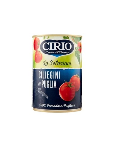 Cirio Pomodorini Ciliegini di Puglia - 400 gr - Spedizione gratuita consegnata in EUROPA e UK