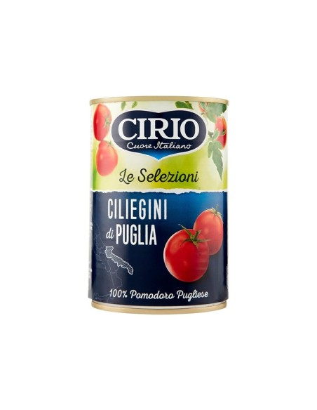 Cirio Pomodorini Ciliegini di Puglia - 400 gr - Spedizione gratuita consegnata in EUROPA e UK