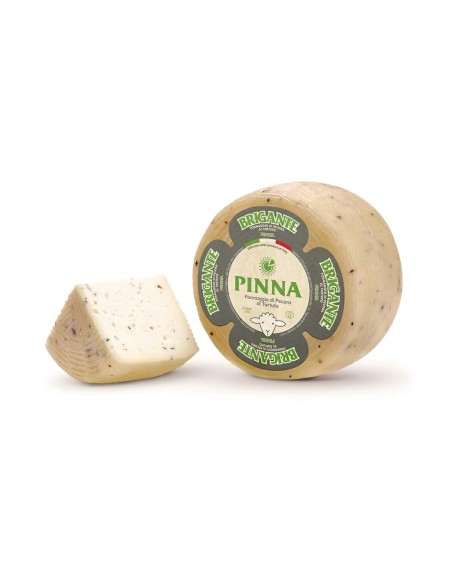Pinna Brigante Caciotta di Pecora al Tartufo - 1.6 Kg - Livraison gratuite en EUROPE et au Royaume-Uni