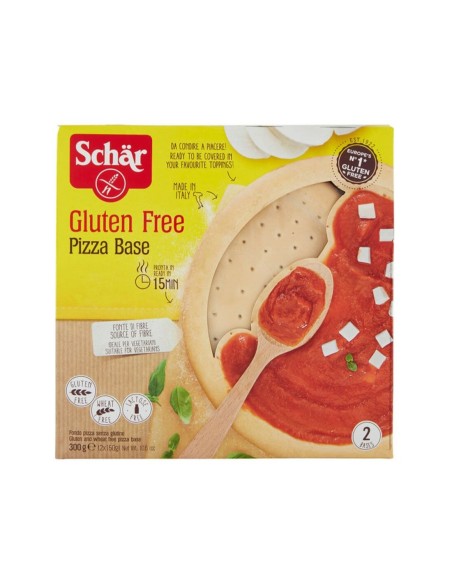 Schar Base per Pizza Senza Glutine 2 pz - 300 gr - Kostenloser Versand nach Europa und Großbritannien