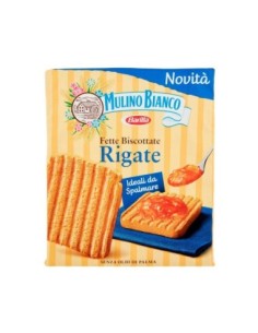 Mulino Bianco Fette Biscottate Rigate x36 - 315 gr