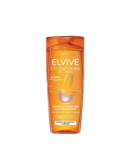 Shampooing LOreal Elvive Coco Nutrition légère pour Cheveux Brillants