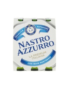 Birra Nastro Azzurro - 3 x 33 cl