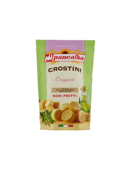 Panealba Crostini Gusto Origano - 100 gr - Spedizione gratuita consegnata in EUROPA e UK