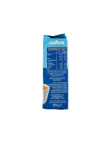 Café Lavazza Moka Décaféiné - 250 gr - Livraison gratuite en EUROPE et au Royaume-Uni