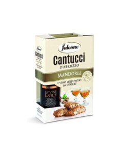 Falcone Pack Cantucci aux Amandes 250 g + Vin Doux Liquoreux - 2 pièces - Livraison gratuite en EUROPE et au Royaume-Uni
