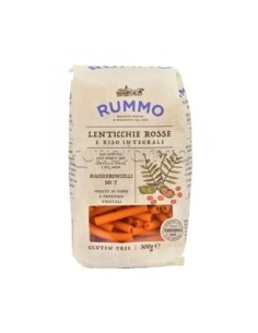 Rummo 7 Maccheroncelli alle Lenticchie e Riso Integrale Senza Glutine - 300 gr