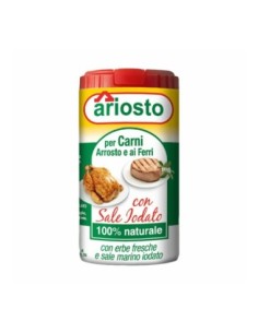 Ariosto Insaporitore per Carne con Sale Iodato 100% Naturale - 80 gr