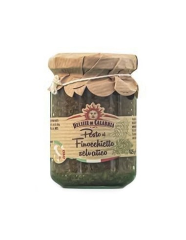 Delizie di Calabria Pesto al Finocchietto Selvatico - 125 gr - Kostenloser Versand nach Europa und Großbritannien