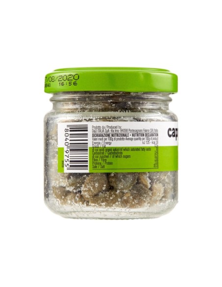 D'Amico Capers in Salt - 70 gr - Free shipping delivered to EUROPE and UK