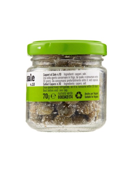 D'Amico Capers in Salt - 70 gr - Free shipping delivered to EUROPE and UK
