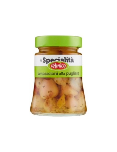 D'Amico Spezialität Lampascioni aus Apulien - 280 gr - Kostenloser Versand nach Europa und Großbritannien