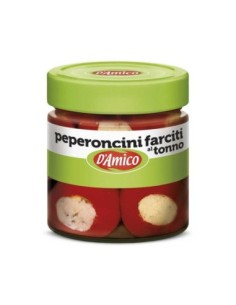 D'Amico Gevulde Spaanse pepers met tonijn - 190 gr