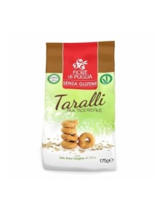 Fiore di Puglia Mehrkorn-Taralli Glutenfrei - 175 gr - Kostenloser Versand nach Europa und Großbritannien
