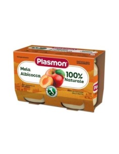 Plasmon Gehomogeniseerde Appel en Abrikoos 6 Maanden - 2 x 104 gr