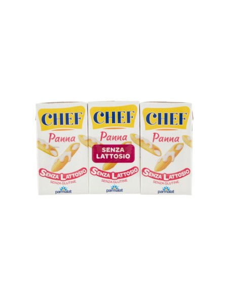 Parmalat Panna Chef Senza Lattosio - 3x125 ml - Gratis verzending naar Europa en Groot-Brittannië