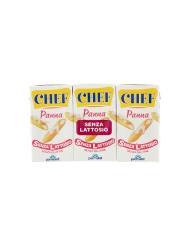Parmalat Panna Chef Senza Lattosio - 3x125 ml - Gratis verzending naar Europa en Groot-Brittannië