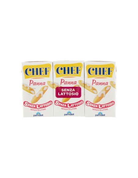 Parmalat Panna Chef Senza Lattosio - 3x125 ml - Gratis verzending naar Europa en Groot-Brittannië