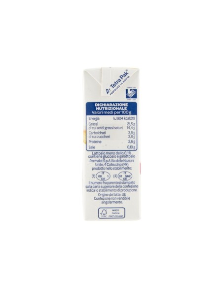 Parmalat Panna Chef Senza Lattosio - 3x125 ml - Gratis verzending naar Europa en Groot-Brittannië