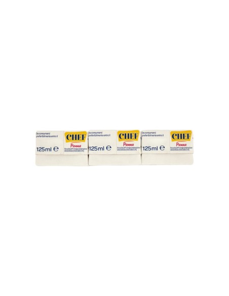 Parmalat Panna Chef Senza Lattosio - 3x125 ml - Gratis verzending naar Europa en Groot-Brittannië