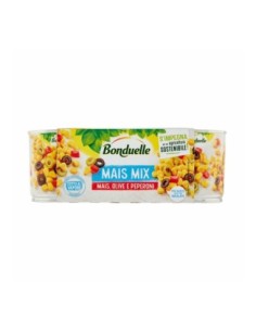 Bonduelle Maïs Olijven en Paprika Mix - 3 x 170 gr