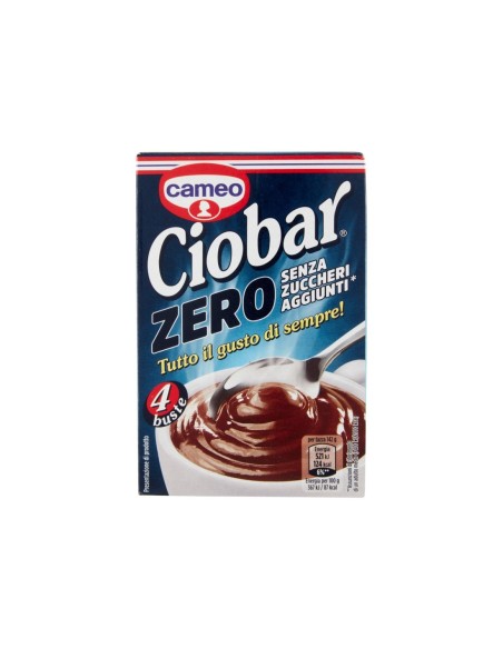 Cameo Ciobar Cioccolato Zero zuccheri 4 buste - 76 gr - Spedizione gratuita consegnata in EUROPA e UK
