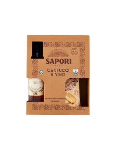 Sapori Pakket Cantucci en Vin Santo - 550 g - Gratis verzending naar Europa en Groot-Brittannië