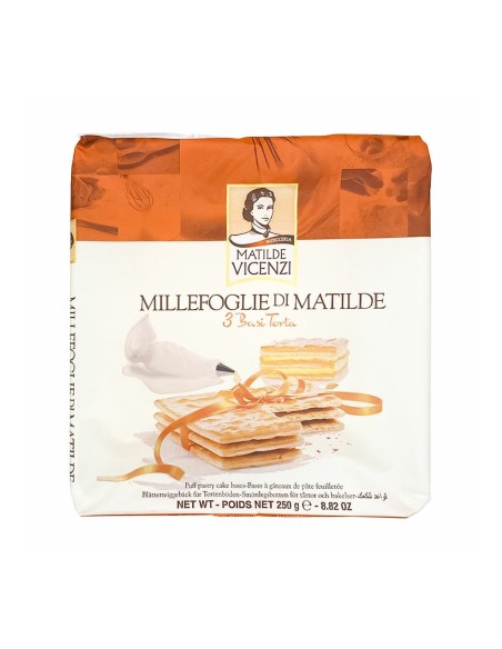 Matilde Vicenzi Millefoglie 3 taartbodems - 250 gr - Gratis verzending naar Europa en Groot-Brittannië