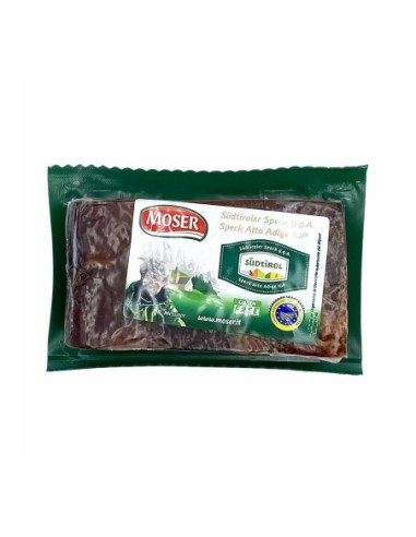 Moser Speck Alto Adige PGI by the slice - 400 g - Free shipping delivered to EUROPE and UK