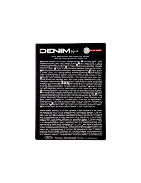 Denim After Shave Musk Soothes Skin LongLasting Fragrance