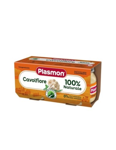 Plasmon Bloemkool Babyvoeding 6-36 Maanden - 2x80 gr - Gratis verzending naar Europa en Groot-Brittannië