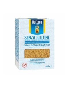 De Cecco Ditali Pasta Rigata Glutenvrij - 400 g