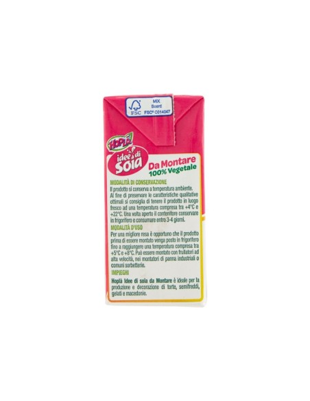 Hopla Montage Végétal Prêt à Utiliser Sans Gluten et Lactose - 200 ml - Livraison gratuite en EUROPE et au Royaume-Uni