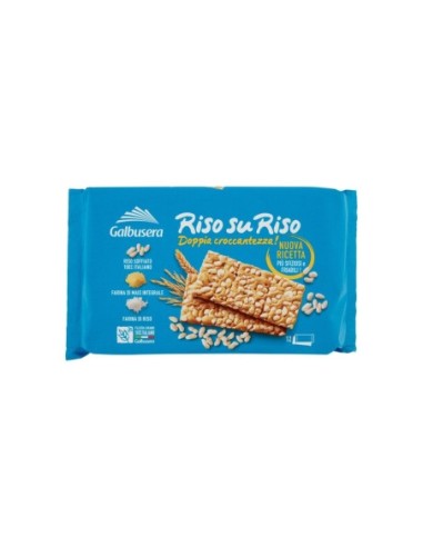 Galbusera Crackers Riso su Riso - 380 gr - Spedizione gratuita consegnata in EUROPA e UK