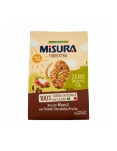 Misura Biscotti Fibrextra met granen Chocolade en Fruit - 230 gr