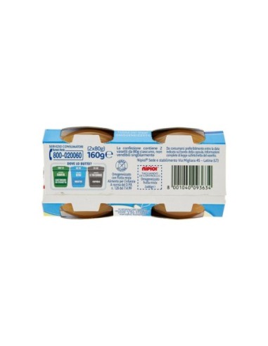 Nipiol Gehomogeniseerd Gemengd Fruit - 160 g - Gratis verzending naar Europa en Groot-Brittannië