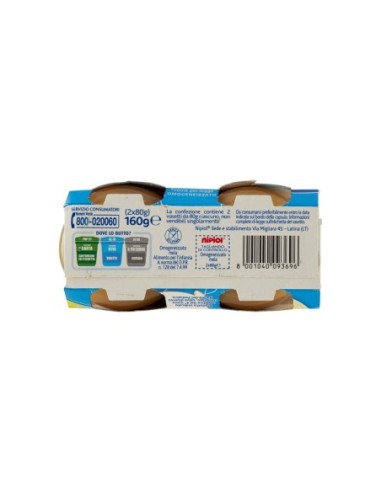 Nipiol gehomogeniseerd met appel - 160 g - Gratis verzending naar Europa en Groot-Brittannië