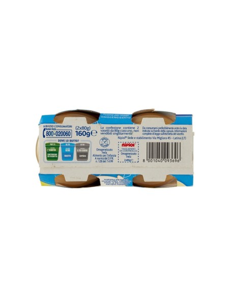 Nipiol gehomogeniseerd met appel - 160 g - Gratis verzending naar Europa en Groot-Brittannië