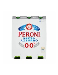 Birra Peroni Nastro Azzurro Analcolica - 3 x 33 cl