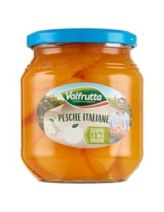 Valfrutta Italiaanse perziken op siroop - 570 gr