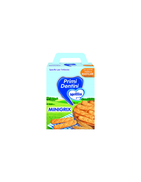 Mellin Biscotti Primi Dentini Minigrix - 180 gr - Spedizione gratuita consegnata in EUROPA e UK
