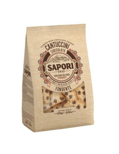 Sapori Cantuccini aus dunkler Schokolade - 100 gr - Kostenloser Versand nach Europa und Großbritannien