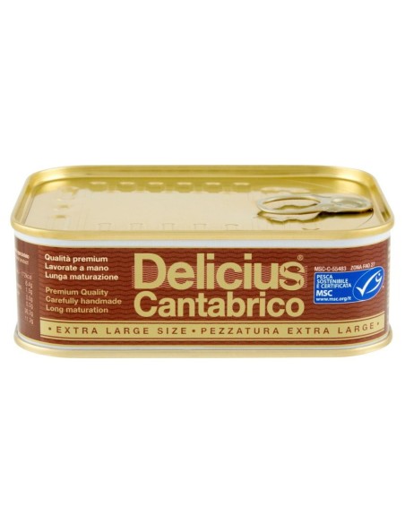 Delicius XL Cantabrian anchovy fillets - 320 gr - Free shipping delivered to EUROPE and UK