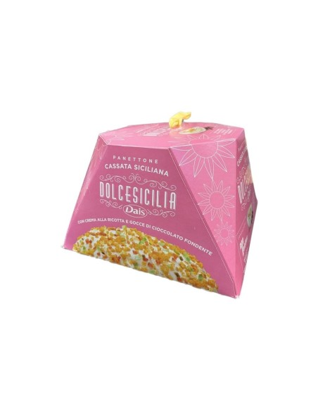 Dais Panettone mit sizilianischer Cassata - 800 gr - Kostenloser Versand nach Europa und Großbritannien