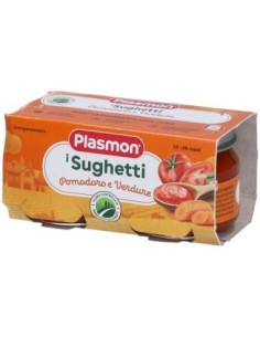 Plasmon Sughetti Pomodoro e Verdurine 10 Mesi - 2x80 gr