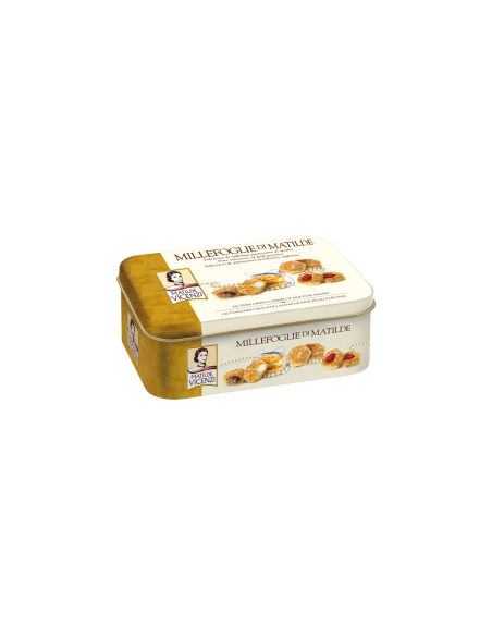 Matilde Vicenzi Millefoglie d'Italia Biscuits Tin - 375 gr - Free shipping delivered to EUROPE and UK