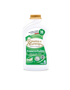 Spuma di Sciampagna Bucato Liquido Fresco Pulito 16 lav - 800 ml