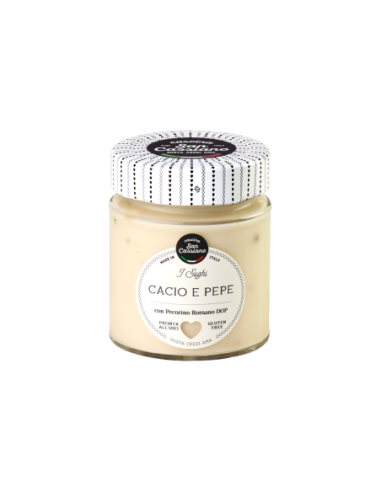 San Cassiano Kaas- en Pepersaus met Pecorino Romano DOP - 150 gr - Gratis verzending naar Europa en Groot-Brittannië
