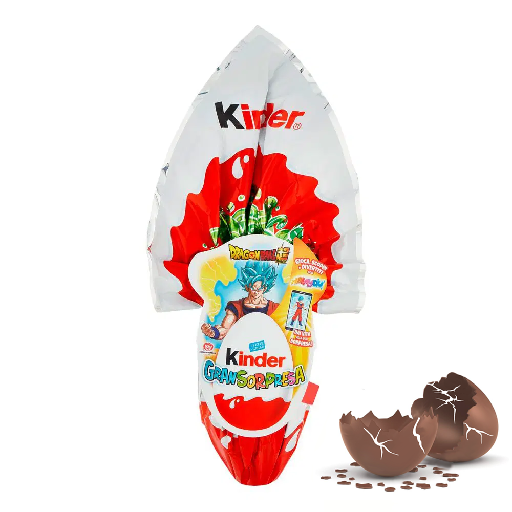 DAMAGED Kinder Egg Great Surprise Dragon Ball 150 gr Free