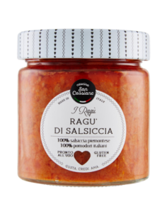 San Cassiano Sauce à la Saucisse Piémontaise - 190 gr - Livraison gratuite en EUROPE et au Royaume-Uni
